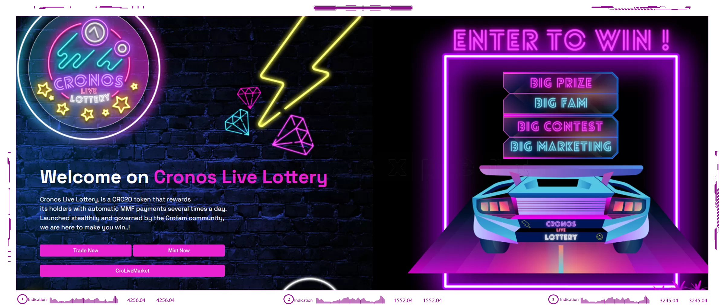 Dapp Cronos Live Lottery