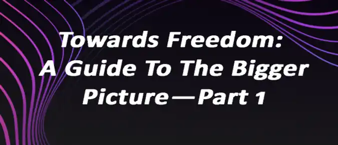 Towards Freedom: A Guide To The Bigger Picture — Part 1 Towards Freedom: A Guide To The Bigger Picture — Part 1