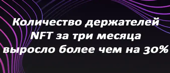 Количество держателей NFT за три месяца выросло более чем на 30%