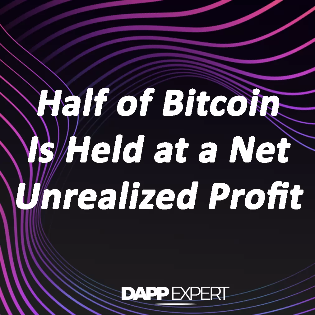 Half of bitcoin is held at a net unrealized profit