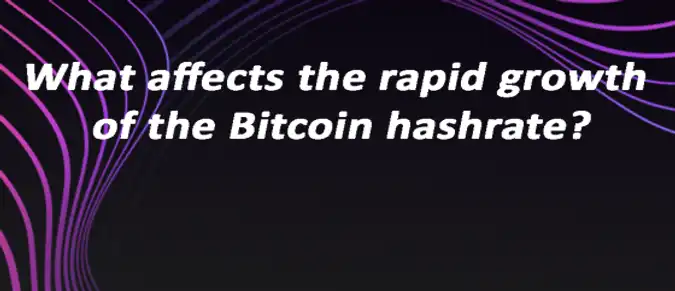What affects the rapid growth of the Bitcoin hashrate? What affects the rapid growth of the Bitcoin hashrate?