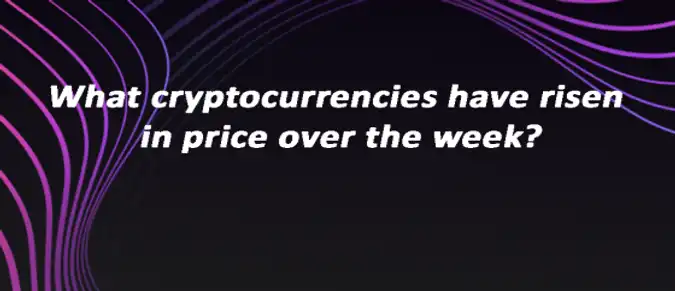 What cryptocurrencies have risen in price over the week?