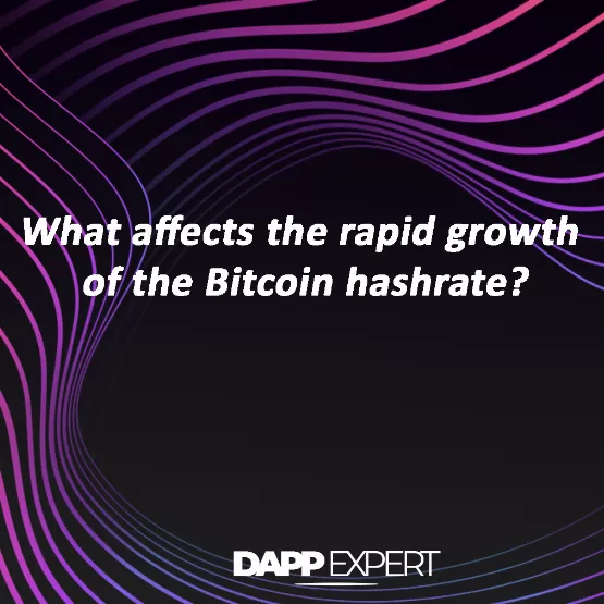 What affects the rapid growth of the Bitcoin hashrate?