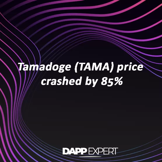 Tamadoge (TAMA) price crashed by 85%