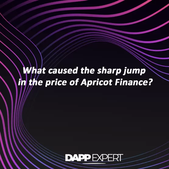 What caused the sharp jump in the price of apricot finance?