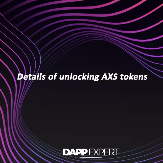Details of unlocking axs tokens