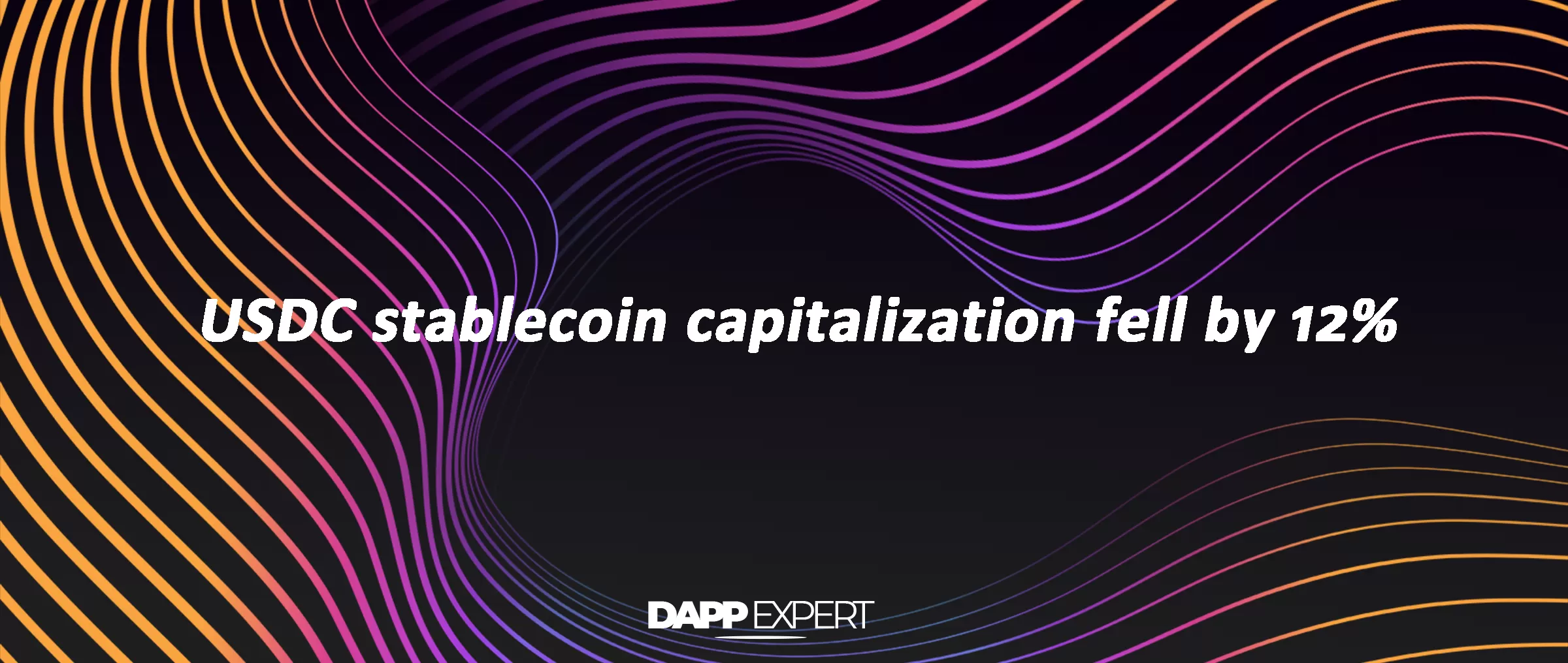 USDC stablecoin capitalization fell by 12%