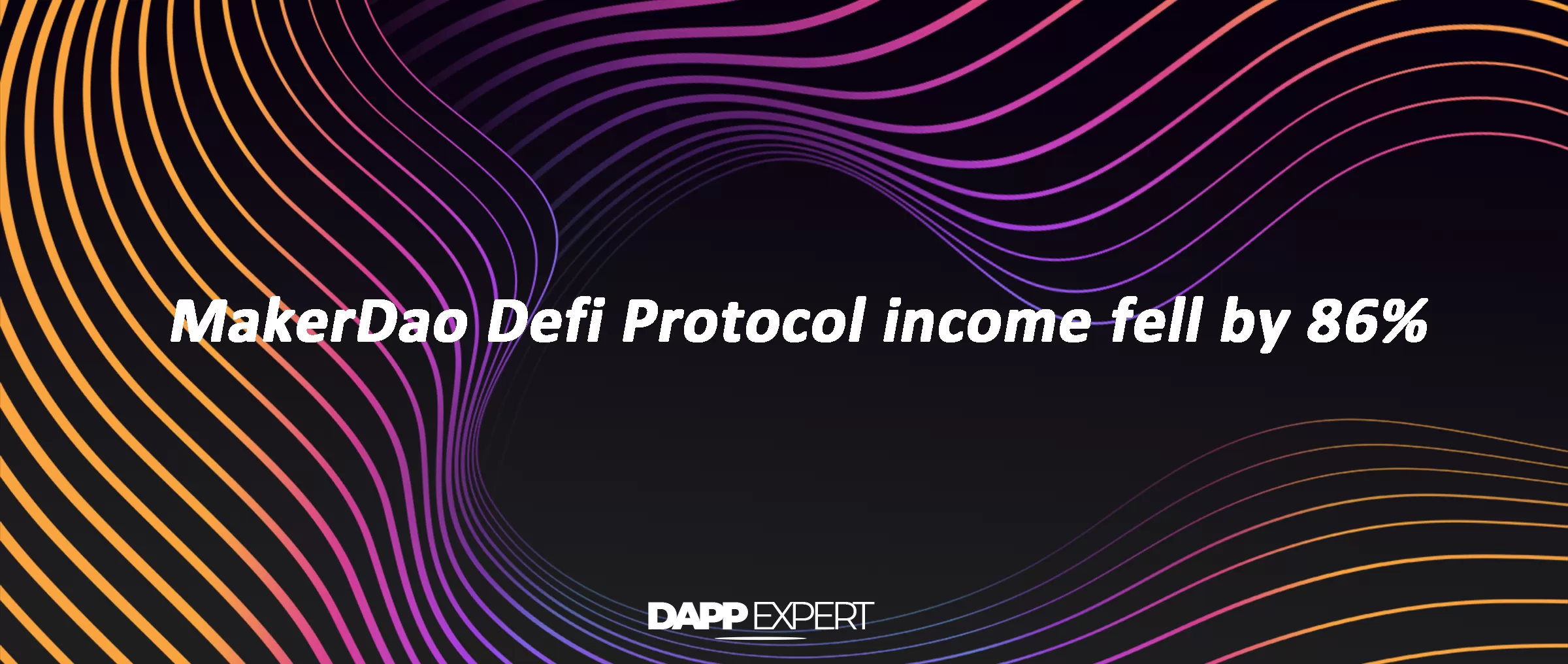 MakerDao Defi Protocol income fell by 86%