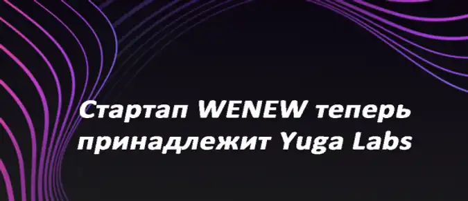 Стартап WENEW теперь принадлежит Yuga Labs Стартап WENEW теперь принадлежит Yuga Labs