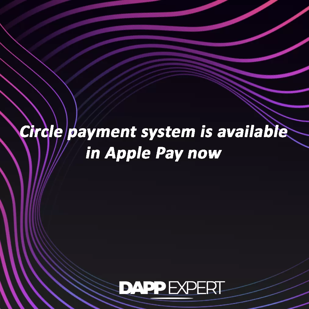 Circle payment system is available in apple pay now
