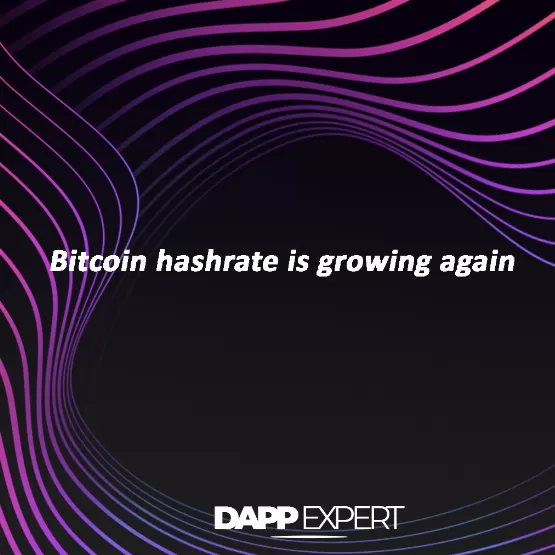 Bitcoin hashrate is growing again