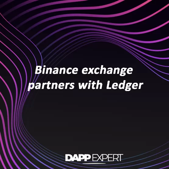 Binance exchange partners with ledger