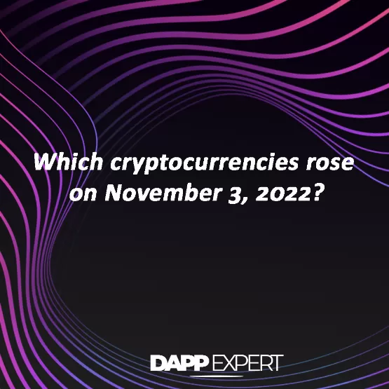 Which cryptocurrencies rose on November 3, 2022?