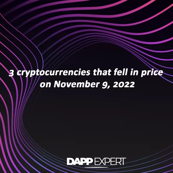 3 cryptocurrencies that fell in price on November 9, 2022