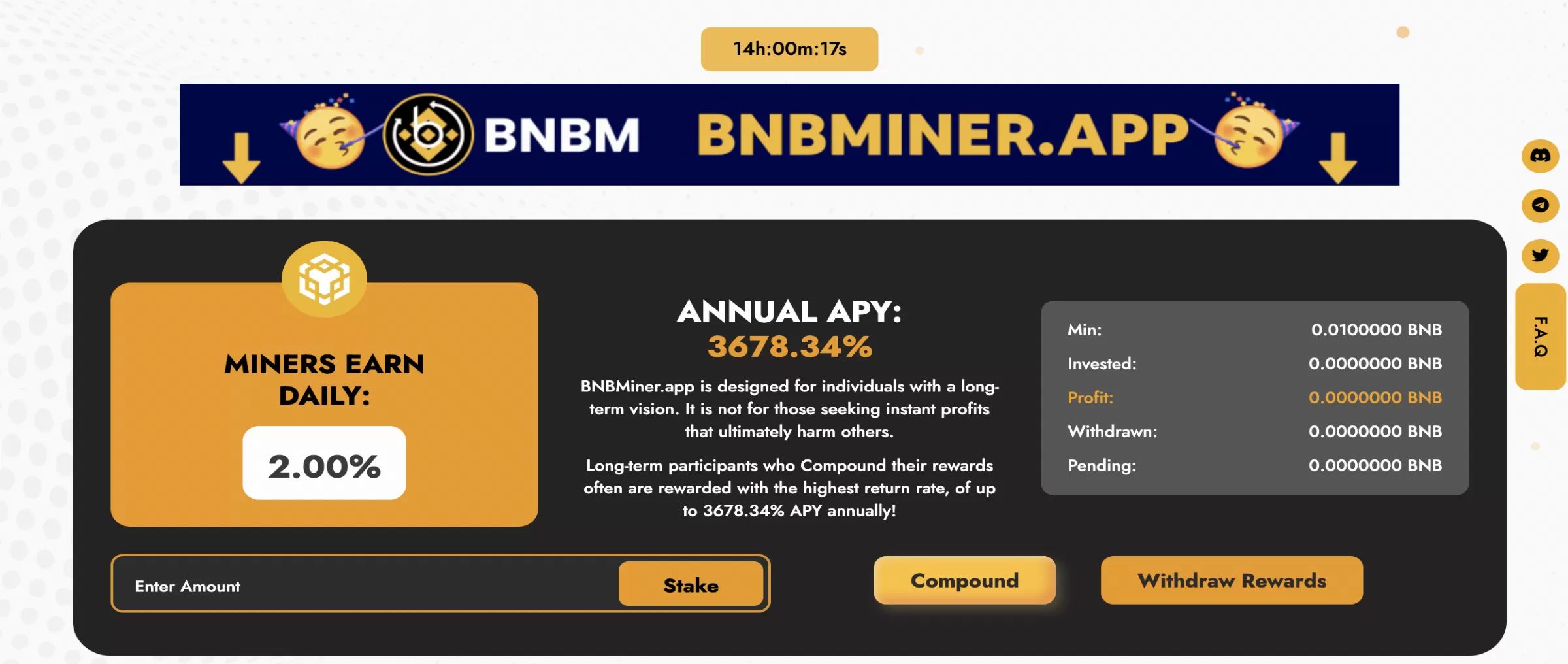 BNBMiner.app dapps