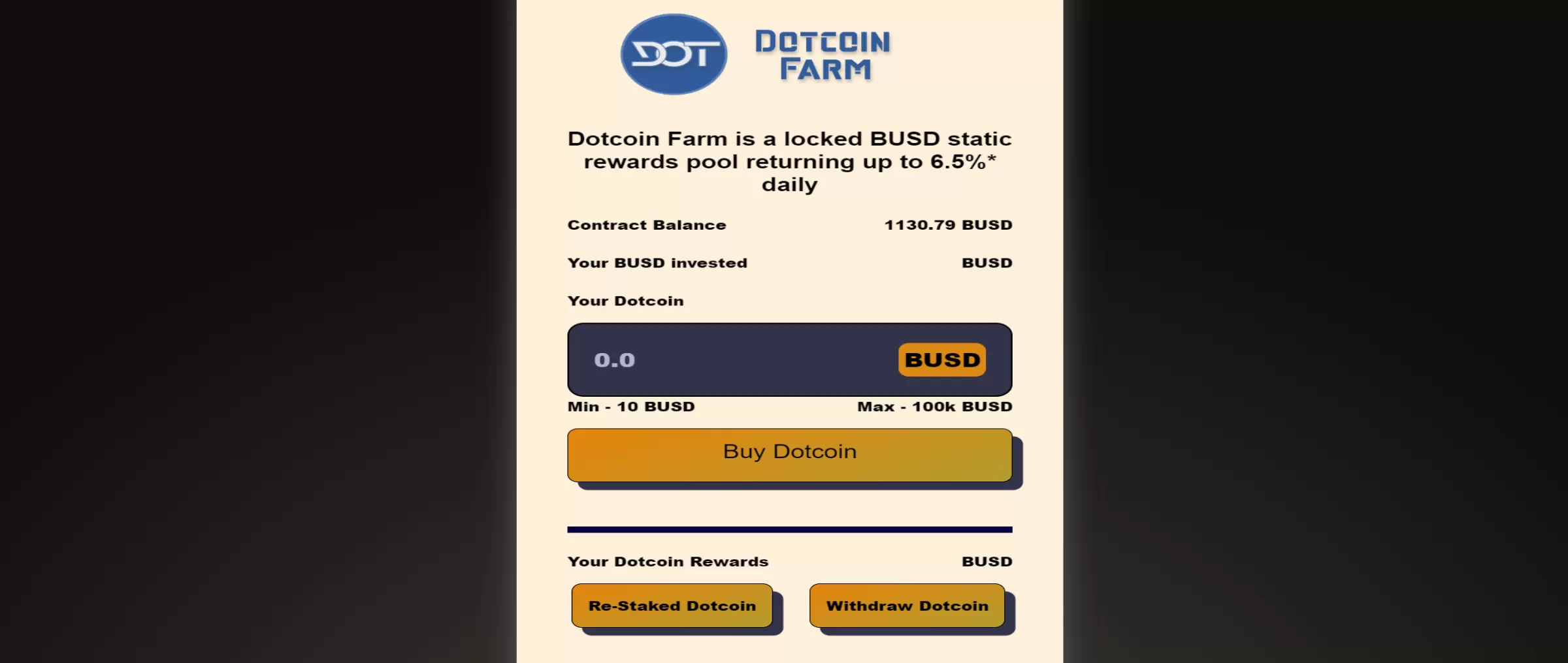 Dapp Dotcoin Farm