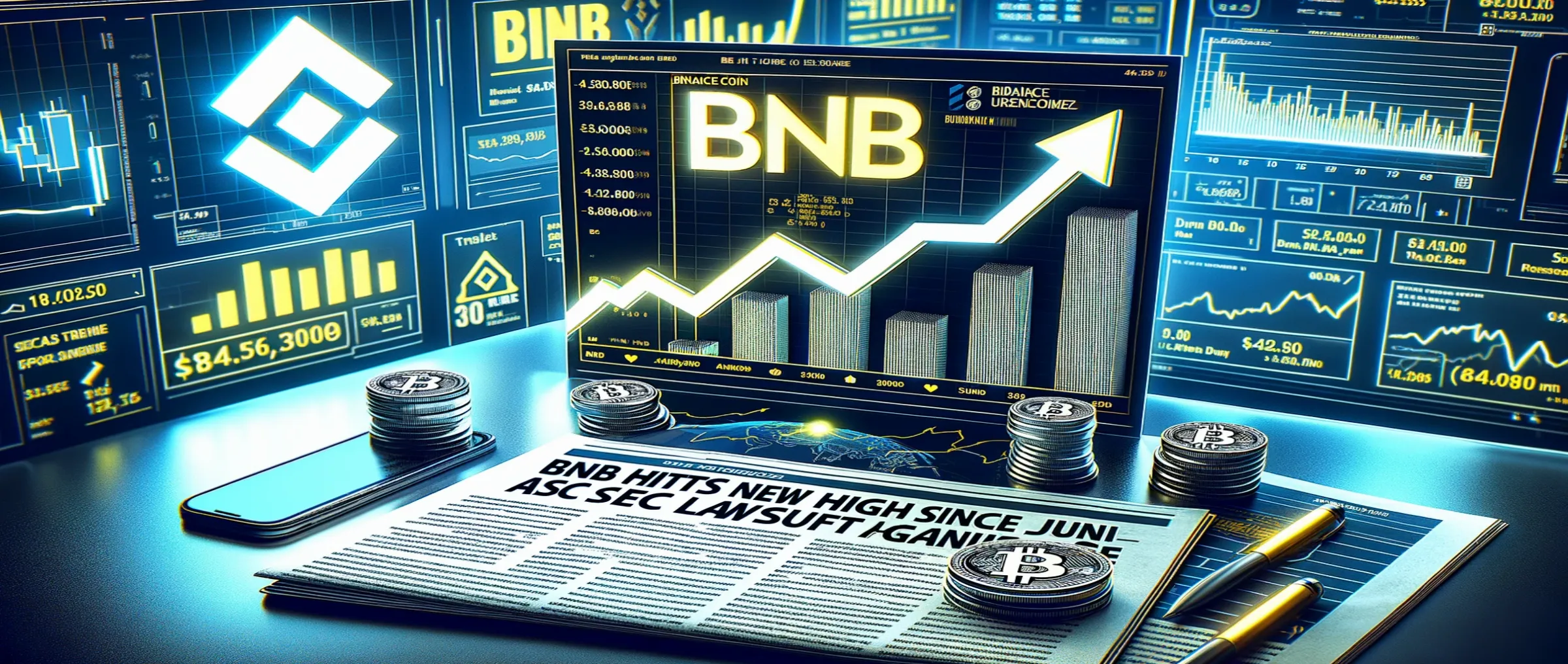 The BNB rate has reached a new high since June after the SEC's lawsuit against Binance