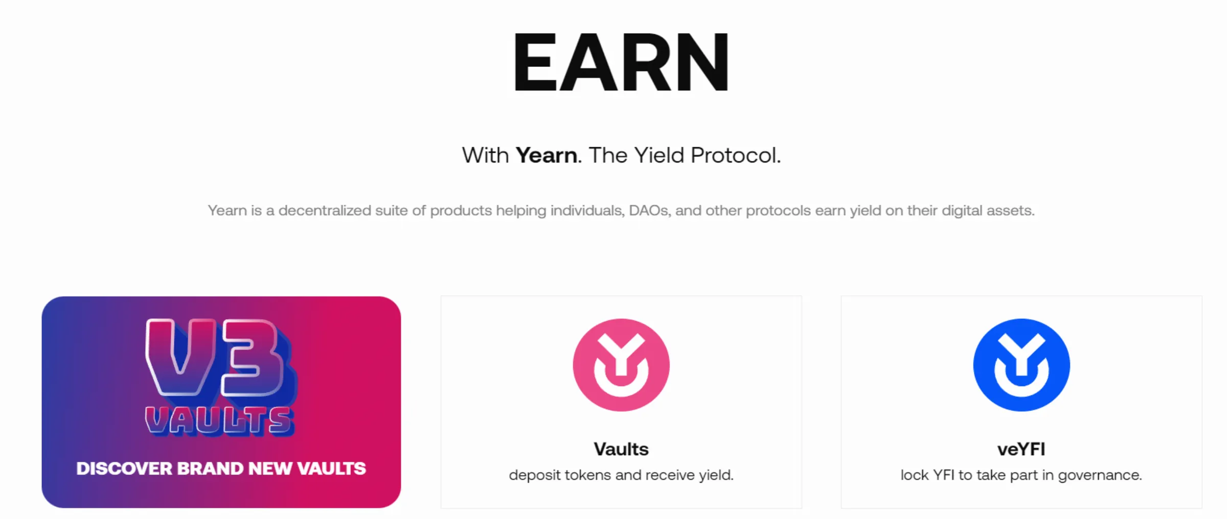 Yearn.Finance - a system for generating income