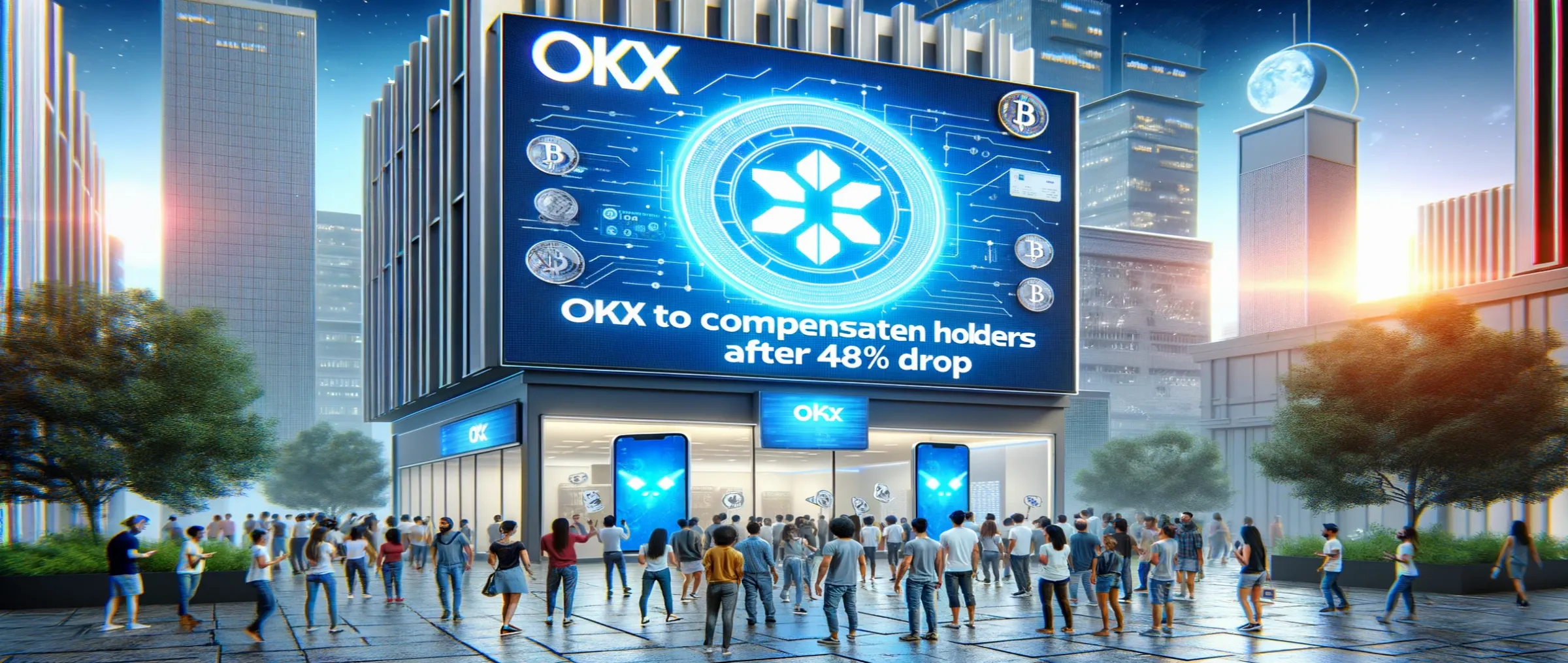 OKX will reimburse the owners of its token after its decrease by 48%