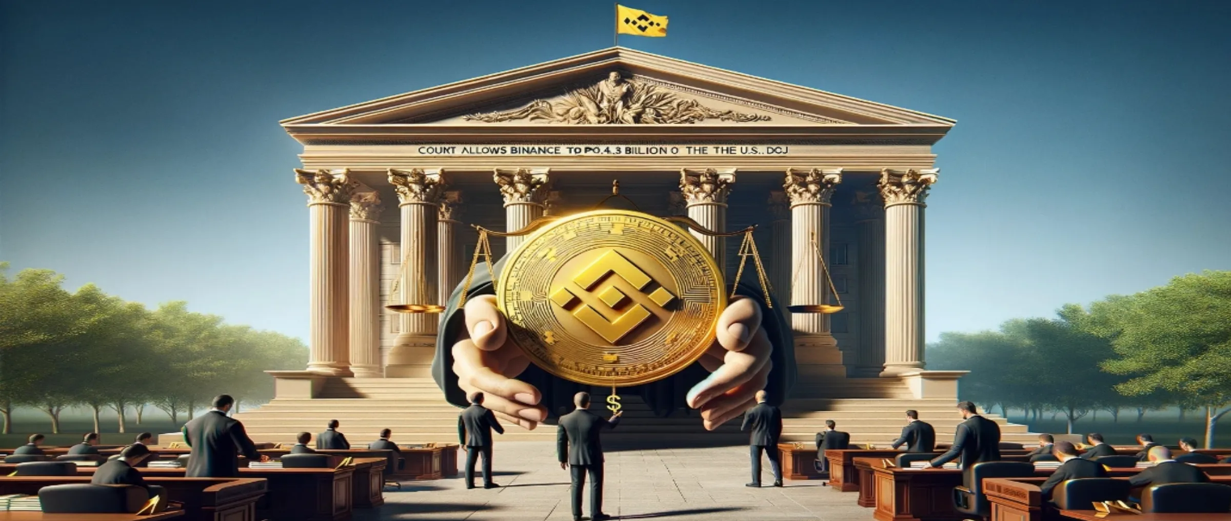The court allowed Binance to pay $4.3 billion in favor of the US Department of Justice