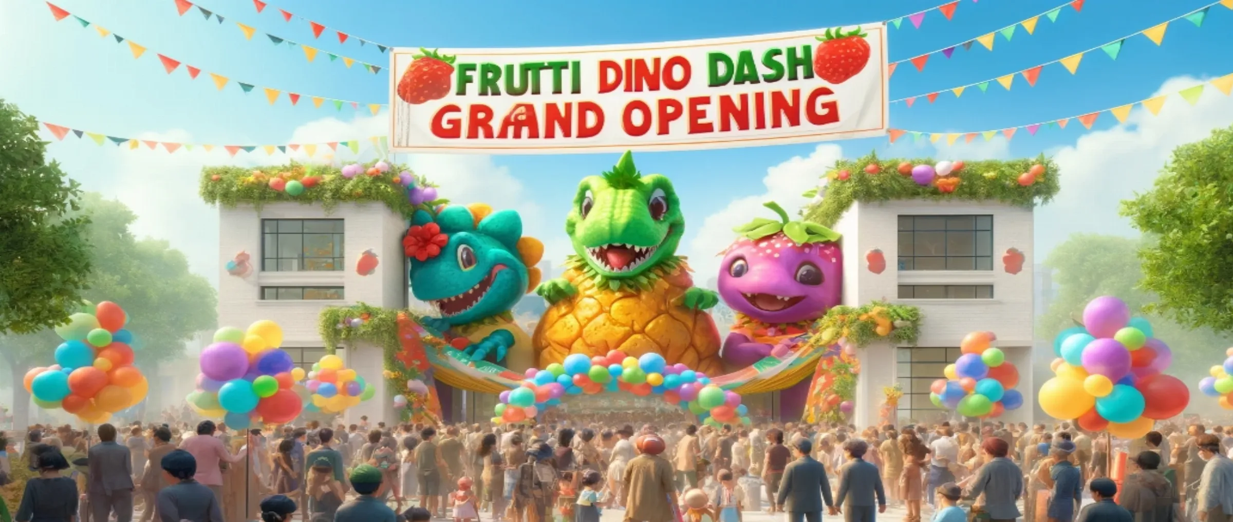 The grand opening of Frutti Dino Dash