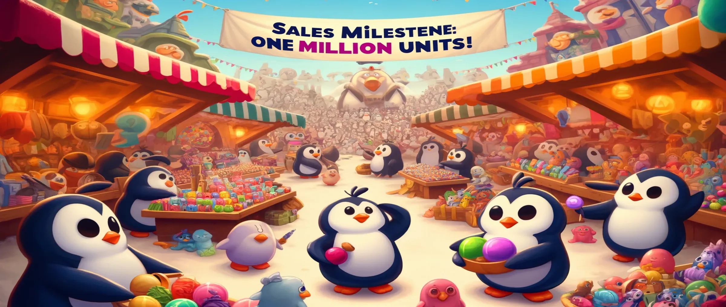 The sales of Pudgy Penguins toys, based on NFTs, have reached one million units