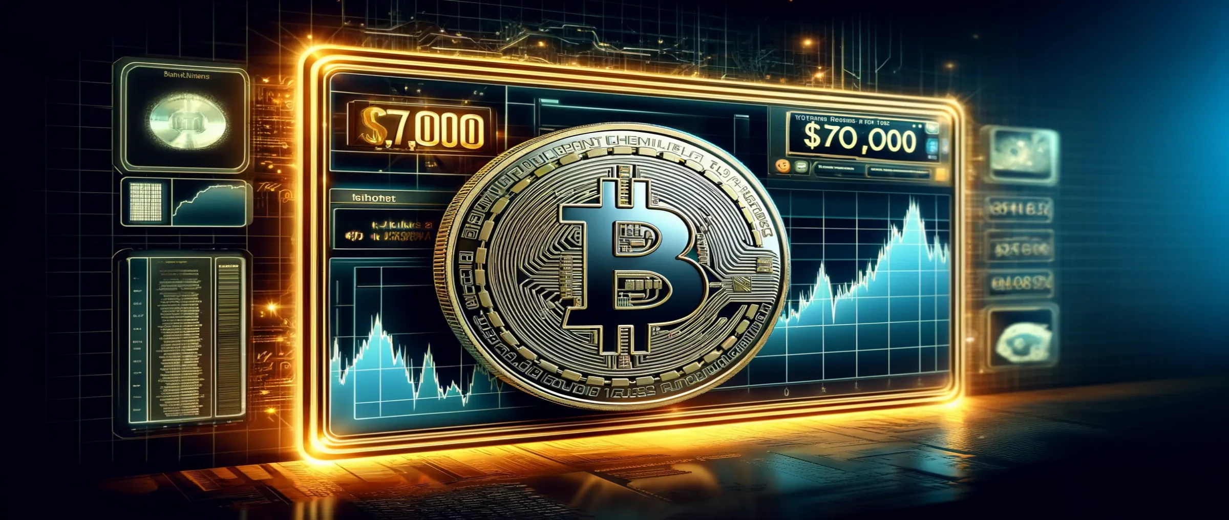 The price of Bitcoin is holding steady at $70,000.