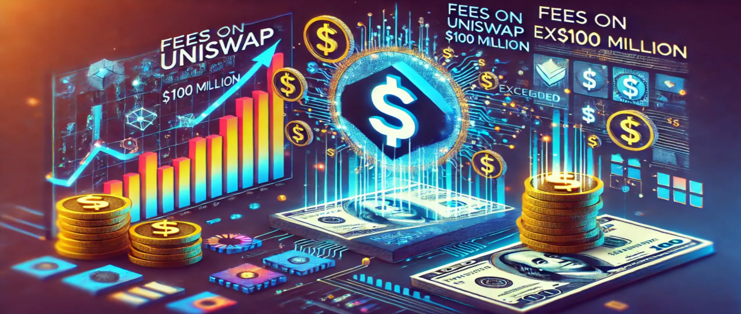 Fees on the Uniswap crypto exchange have exceeded $100 million