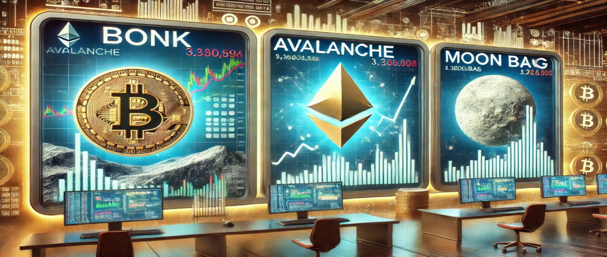 Анализ криптовалют: Bonk и Avalanche  сталкиваются с трудностями на фоне рыночной волатильности