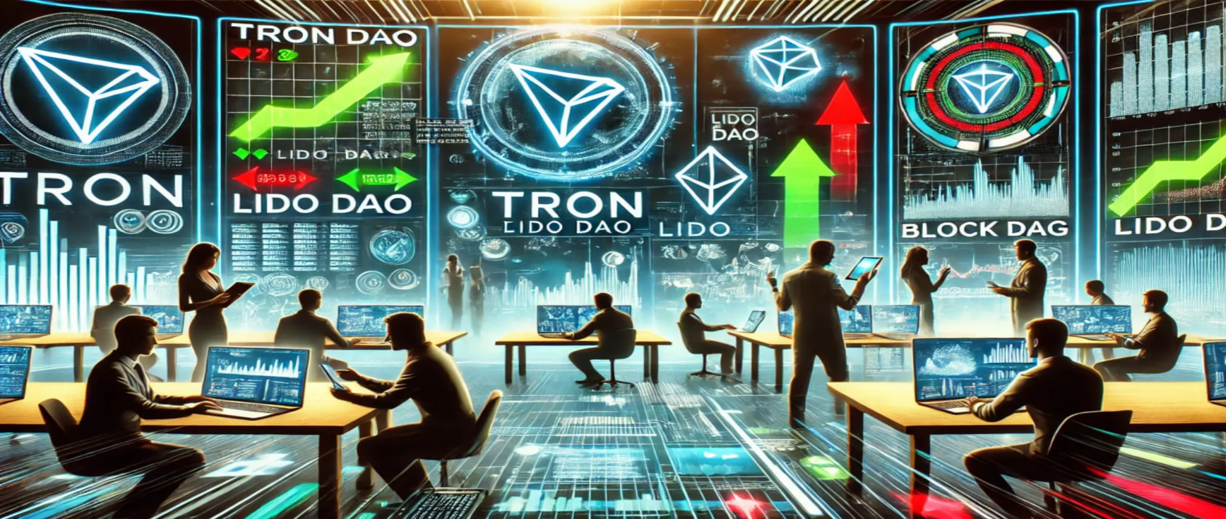TRON, Lido DAO и BlockDAG: динамика криптовалютного мира