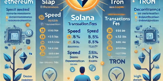 Review of popular blockchains for dApps development: Ethereum, Solana, TRON