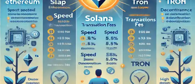 Review of popular blockchains for dApps development: Ethereum, Solana, TRON Review of popular blockchains for dApps development: Ethereum, Solana, TRON