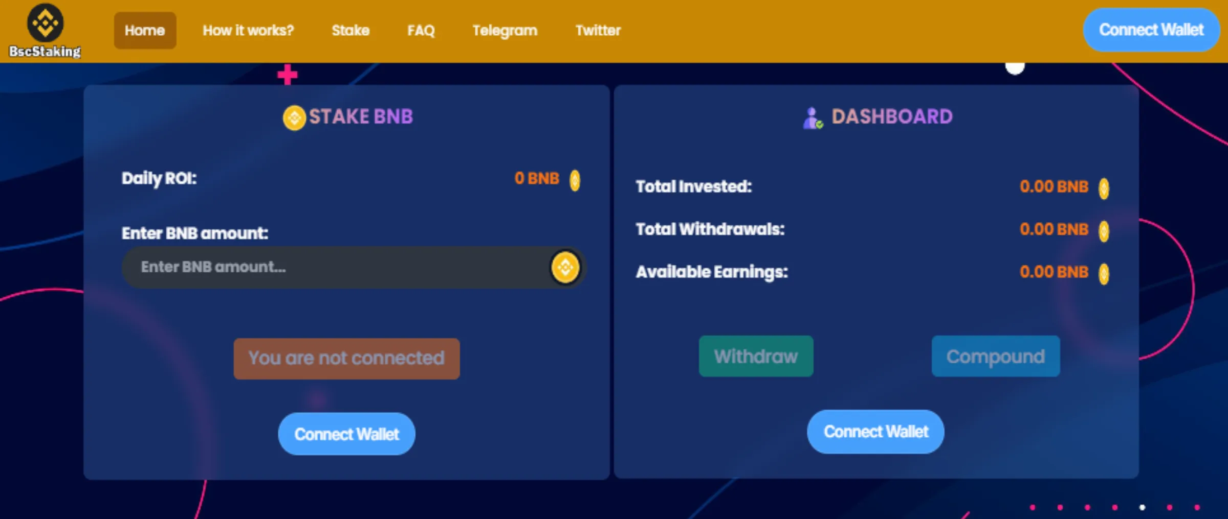 BscStaking - Stake your BNB