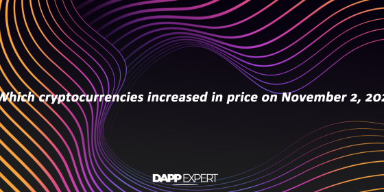 Which cryptocurrencies increased in price on November 2, 2022?