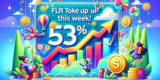 The price of the FLR token has increased by 53% in a week