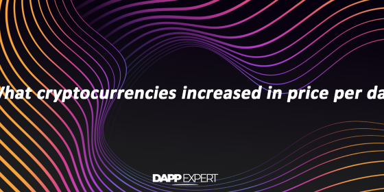 What cryptocurrencies increased in price per day?