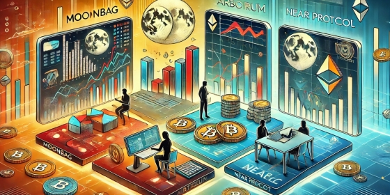 Факторы, влияющие на криптоинвесторов: MoonBag против Arbitrum и Near Protocol