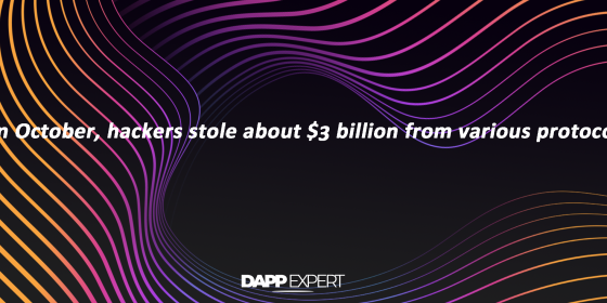 In October, hackers stole about $3 billion from various protocols