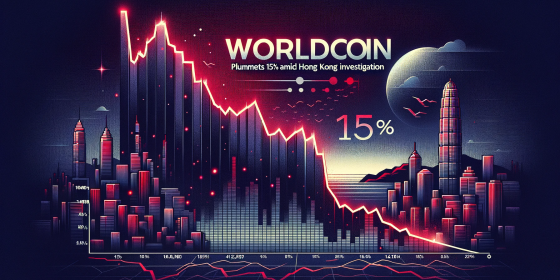 The Worldcoin price fell by 15% following the announcement of the investigation in Hong Kong