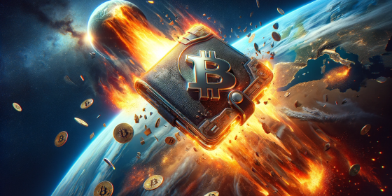 Wallet with 1 BTC destroyed in Earth's atmosphere Wallet with 1 BTC destroyed in Earth's atmosphere