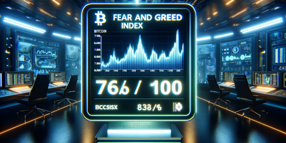 Bitcoin Fear and Greed Index Reached a Record 76 out of 100 Bitcoin Fear and Greed Index Reached a Record 76 out of 100