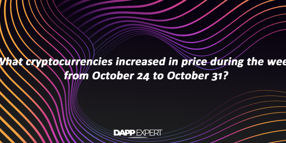 What cryptocurrencies increased in price during the week from October 24 to October 31?