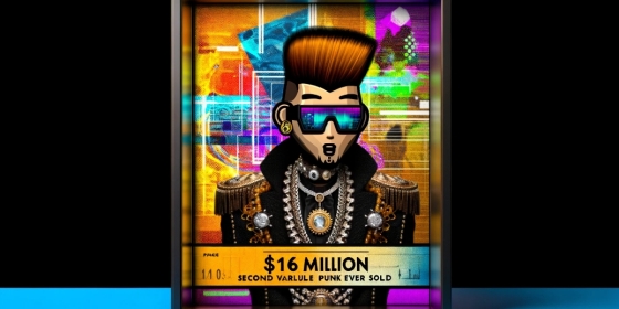 CryptoPunk, the second most valuable, was sold for $16 million