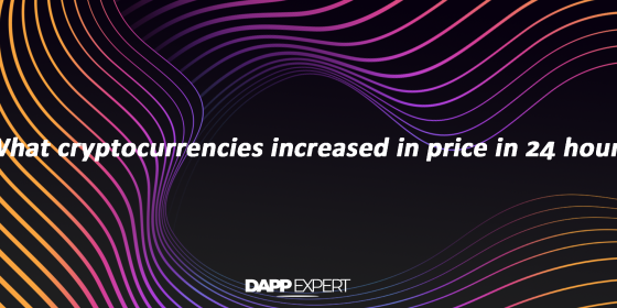 What cryptocurrencies increased in price in 24 hours?