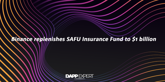 Binance replenishes SAFU Insurance Fund to $1 billion