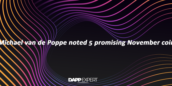 Michael van de Poppe noted 5 promising November coins
