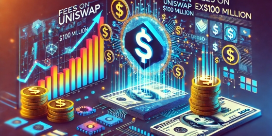 Fees on the Uniswap crypto exchange have exceeded $100 million