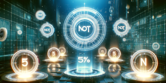 Users of Notcoin will receive 5% of the total token issuance volume Users of Notcoin will receive 5% of the total token issuance volume