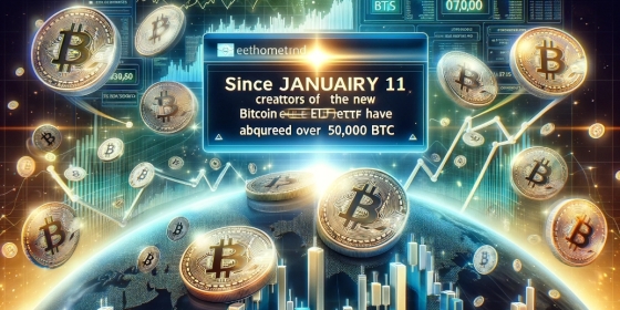 Since January 11, the creators of the new bitcoin ETF have purchased more than 500,000 BTC