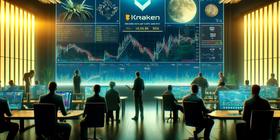 Record Outflow of BTC and ETH from Kraken Exchange